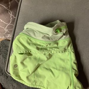 Line green lulu shorts